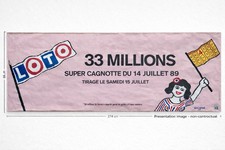 Affiche originale Loto 33