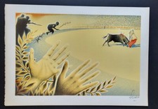 BREL SCIORA litho LES TOROS 1979