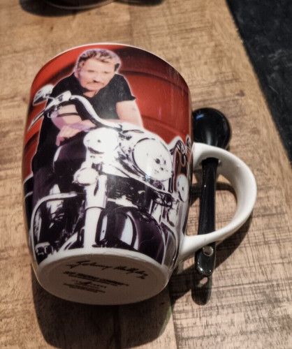 Johnny hallyday mug harley - hallyday-,