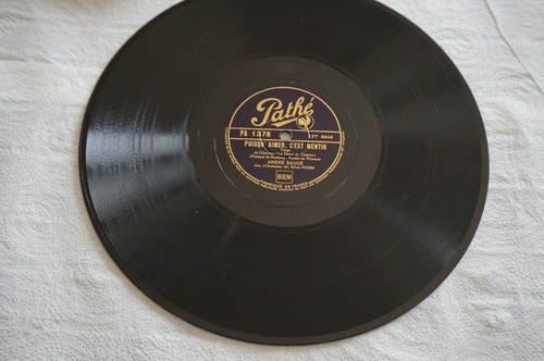 Disque pathé puisqu aimer - disque,