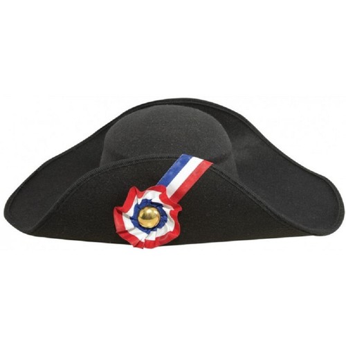 Chapeau bicorne noir napoleon - bicorne,