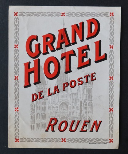 Ancienne étiquette grand - ancienne,