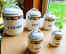Série de 5 anciens Pots