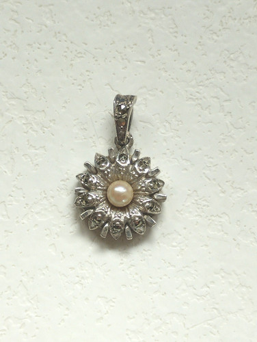 Ancien pendentif argent massif - ancien,