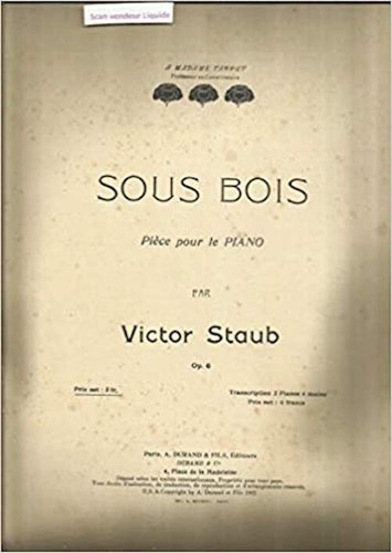 Sous bois piece pour - sous,