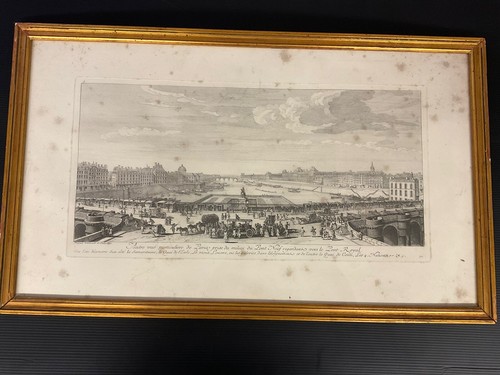 Gravure ancienne vue de - ancienne,