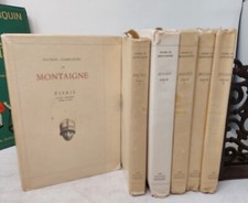 MONTAIGNE (Michel de). Essais. Paris, Fernand Roches, 1931 numeroté