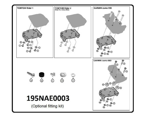 Kawasaki kle500 kit adaptateur - kawasaki,