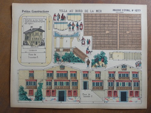 Maquette papier villa bord - papier,