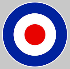 COCARDE RAF GB ROUNDEL TARGET AUTOCOLLANT STICKER DIAMETRE 5,5cm CA125