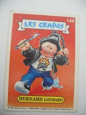 album PANINI MERLIN Les CRADOS Vignette Immage FRANCE Garbage Pail Kids N°149