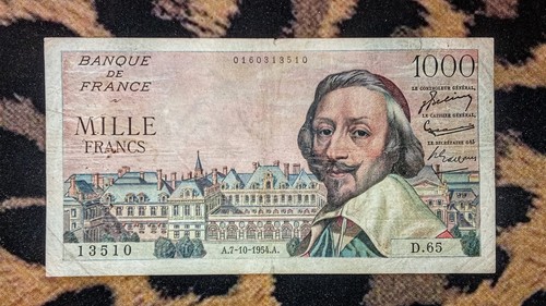 Billet 1000 francs richelieu - 1000,