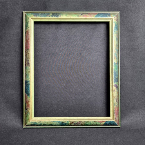 Cadre vintage vert marbré - cadre,