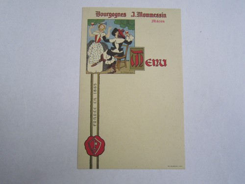 Ancien menu bourgognes j - menu,