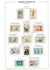 Album timbres à imprimer soi-même - AFRIQUE OCCIDENTALE FRANCAISE  1944 à 1959