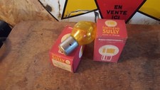 AMPOULE VINTAGE 6 VOLTS 45W BA20S LAMPE SULLY JAUNE NEUF COLLECTION