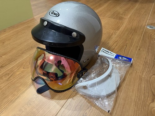 Arai classic jet helmet silver - jet,