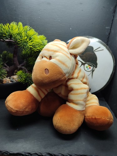 Doudou zébre milia orange - zébre,