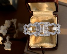 Broche Argenté Belle Epoque
