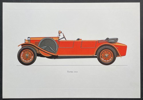 Automobile tatra 1925 - automobile, gravure