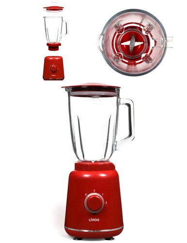 Blender rouge 800w 2 - rouge,