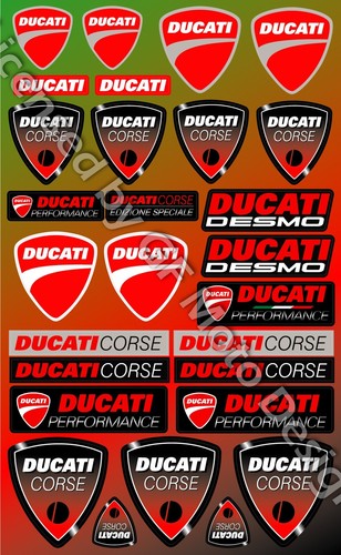 Ducati corse autocollants - autocollants, moto