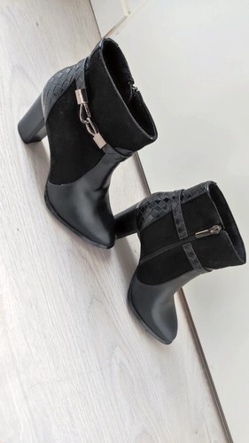 Bottines noire boucle - noire, argent