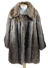 Manteau Femme Fourrure Renard Roux 44 Tres Bon État