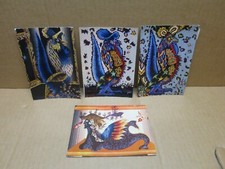 BEAUX ARTS ensemble de 4 cartes tapisseries de Jean Lurçat