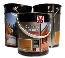 Lot Lasure V33 Climats Extrêmes "Chêne Doré" 2 X 5L + 2,5L