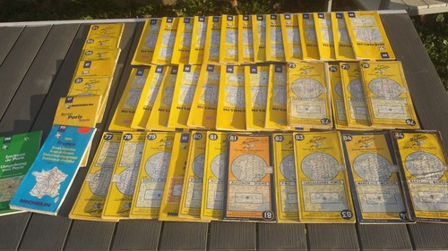 Lot cartes routières - 45,