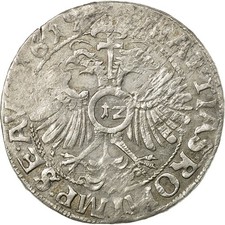 [#652337] Moneta, Stati tedeschi, SIMON VII, 12 Kreuzer, 1619, MB+, Argento
