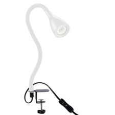 Lampe de lecture LED luminaire chevet pince blanche dimmable lampe table bureau