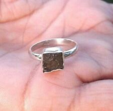 Naturel Moldavite Bague 925