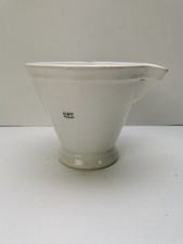 ANCIEN MORTIER DE LABORATOIRE OU DE PHARMACIE  BLANC - EN PORCELAINE GDV 