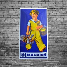 Plaque émaillée MAUXION alimentaire chocolat