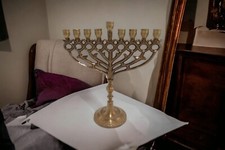 Bougie Hanoukka Menorah motif