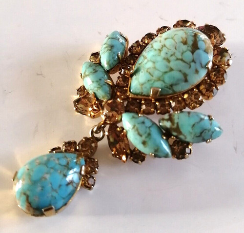 Broche vintage métal - broche,