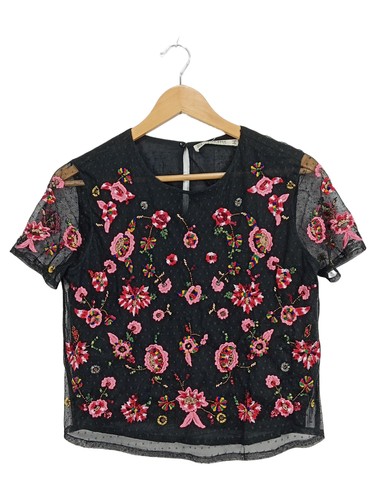 Zara chemisier femme noir - chemisier,