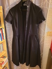 Robe chemise boutons noire Laura Clément La Redoute taille XL