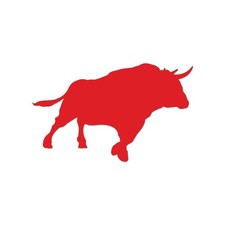 Bull Sticker Decal Die Cut