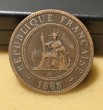french indo-china 1 cent 1885 Indochine française