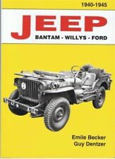 livre BECKER Jeep Bantam Willys Ford  1940  1945 MB GPW M201 HOTCHKISS MILITARIA