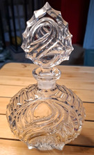 RARE ANCIEN  GRAND ET BEAU  FLACON  CARAFE A  WHISKY  LIQUEUR EN CRISTAL TAILLE