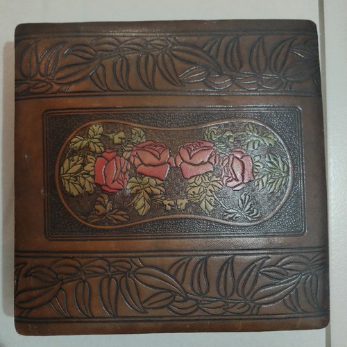 Boîte ancienne cuir - boîte,