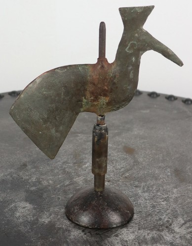 Ancienne girouette coq - , clocher
