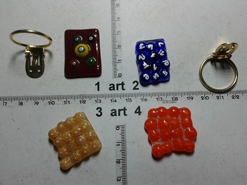 Clip foulard verre - 1,