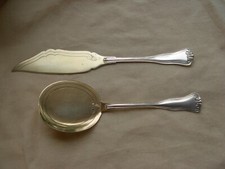 ANTIQUE GERMAN SOLID SILVER ICE CREAM SERVING SET,2 PIECES,LATE 19th CENTURY.