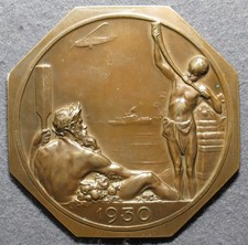 Médaille belge Art déco