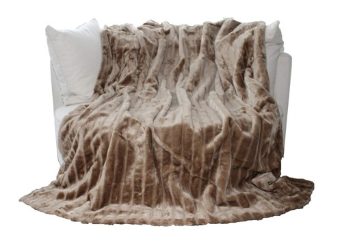 Couverture fausse fourrure - en,